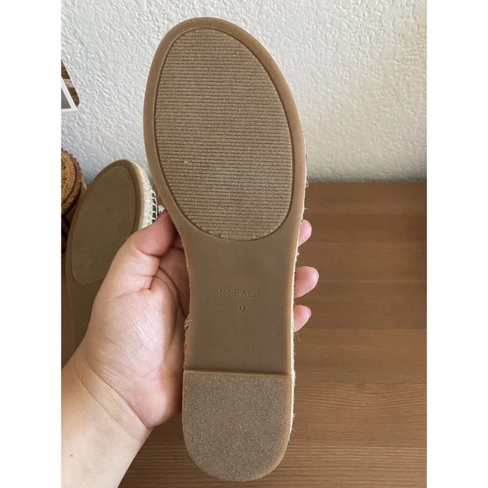 NWOT Nine West Espadrille Slide Sandals - Picture 6 of 7